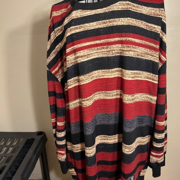 Size 1x womens black red  shirt top 1 x plus sized long sleeved tee t - Picture 1 of 5